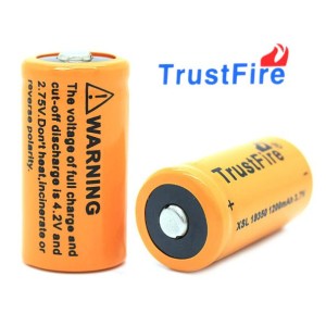 Επαναφορτιζόμενη μπαταρία TrustFire XSL 18350 3.7V 1200 mAh